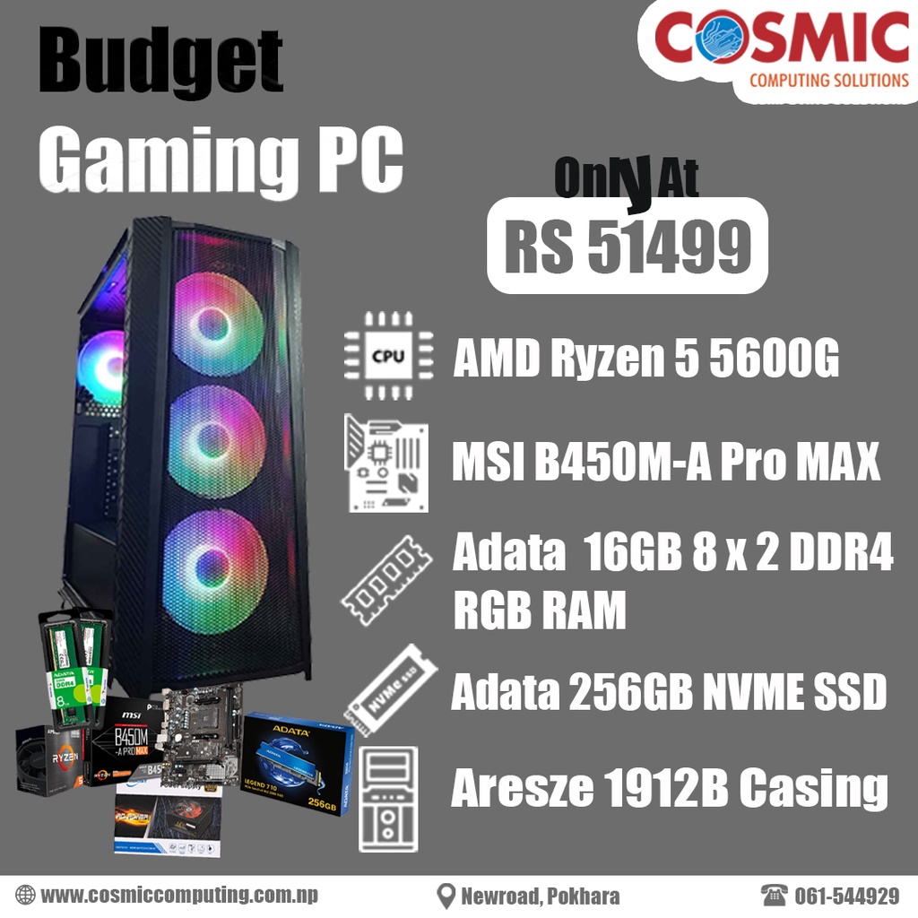 Budget Gaming Desktop Pc