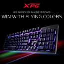 XPG INFAREX K10 Gaming Keyboard (Membrane Switch | 8 RGB Light | 10M Key Stroke Life | Anti-Ghosting Keys | 104 Keys, Wired)
