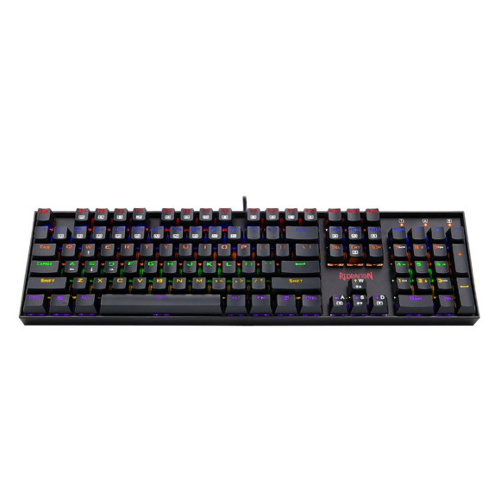 ARESZE K22S Mechanical Gaming Keyboard (Keyclick Switch | 9 RGB Color Backlit | 19- Non-Conflict Keys | Removable Keycaps)