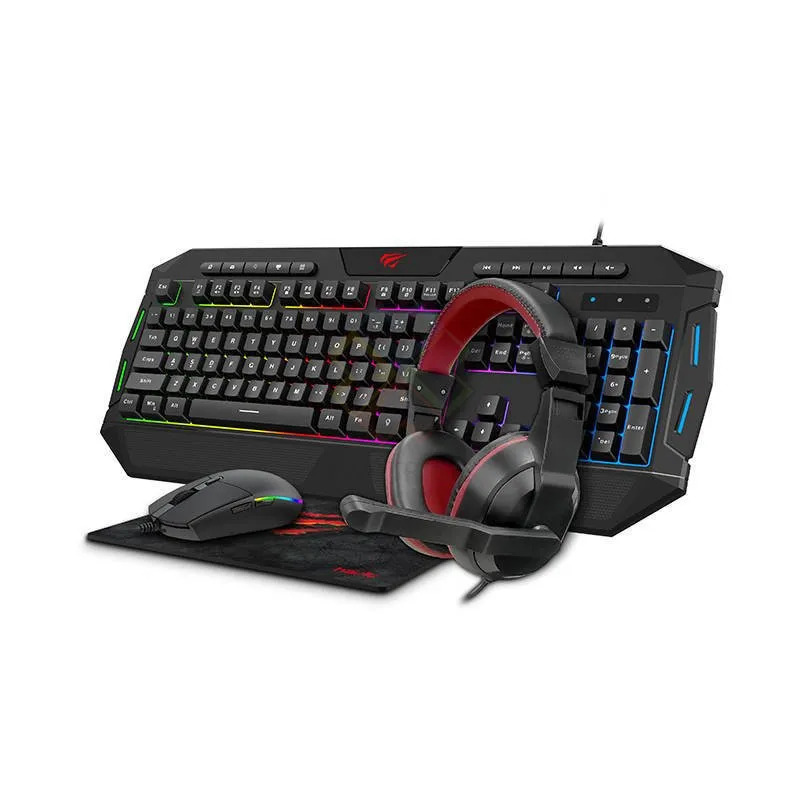 HAVIT KB501CM 4 in 1 Gaming Combo Mouse, Keyboard , Headphone and Mousepadmouse