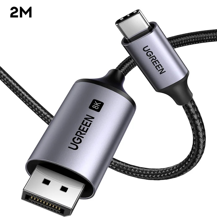 Ugreen USB-C To Display Port 8K Cable 2m (25158)