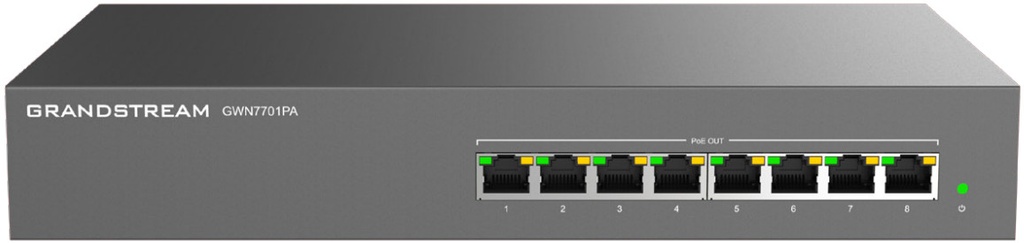 Grandstream GWN7701PA 8 Port Gig POE Switch