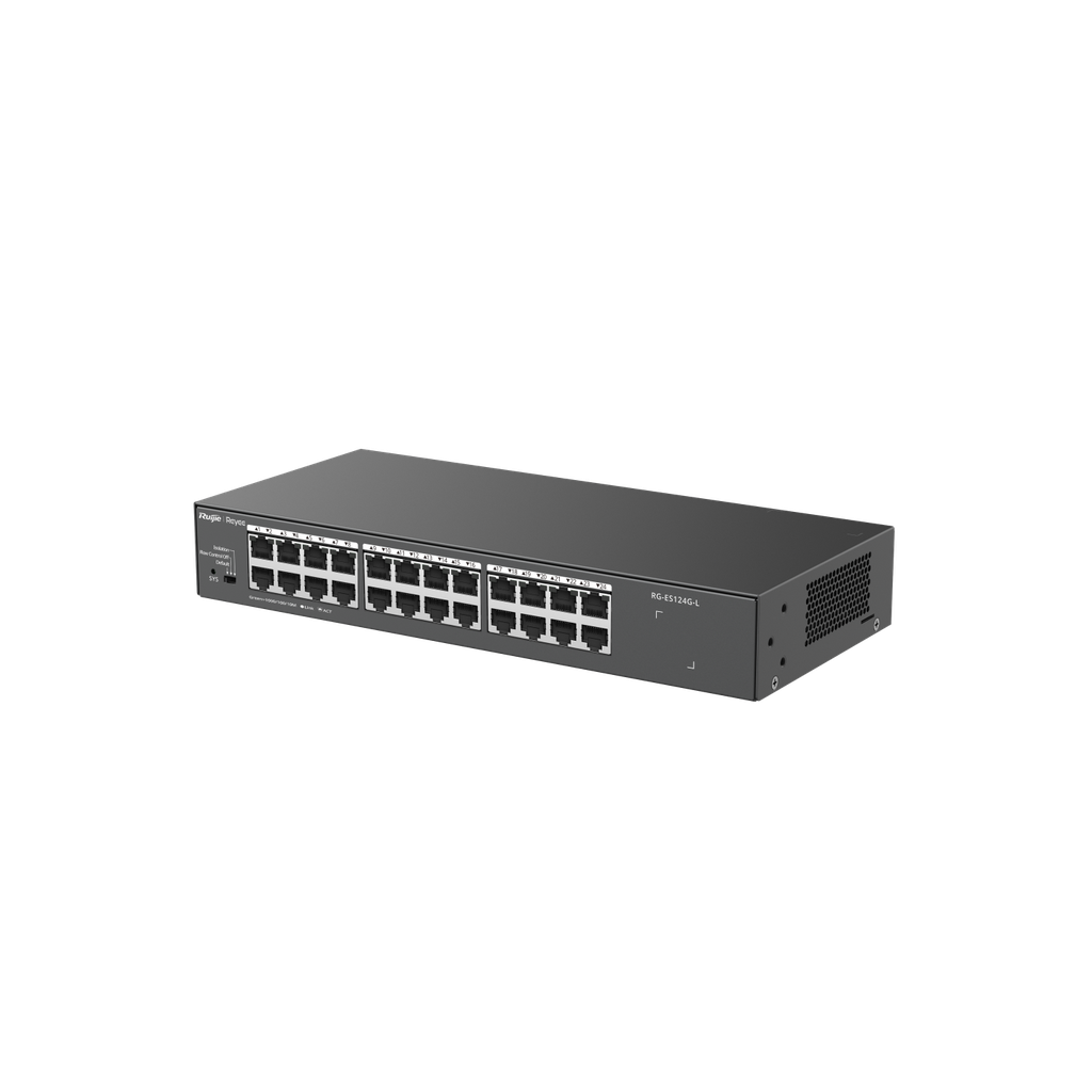 RUijie RG-ES124G-L, 24-Port 10/100/1000 Mbps Unmanaged Non-PoE Metal Switch