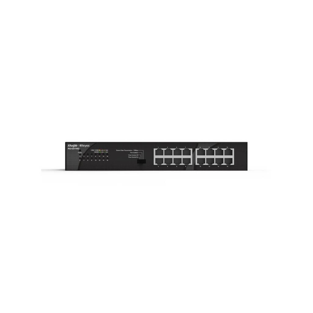 Ruijie RG-ES116G 16-Port Gigabit Unmanaged Metal Switch