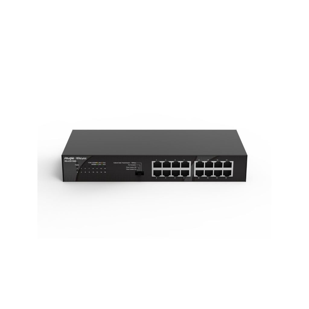 Ruijie RG-ES116G 16-Port Gigabit Unmanaged Metal Switch