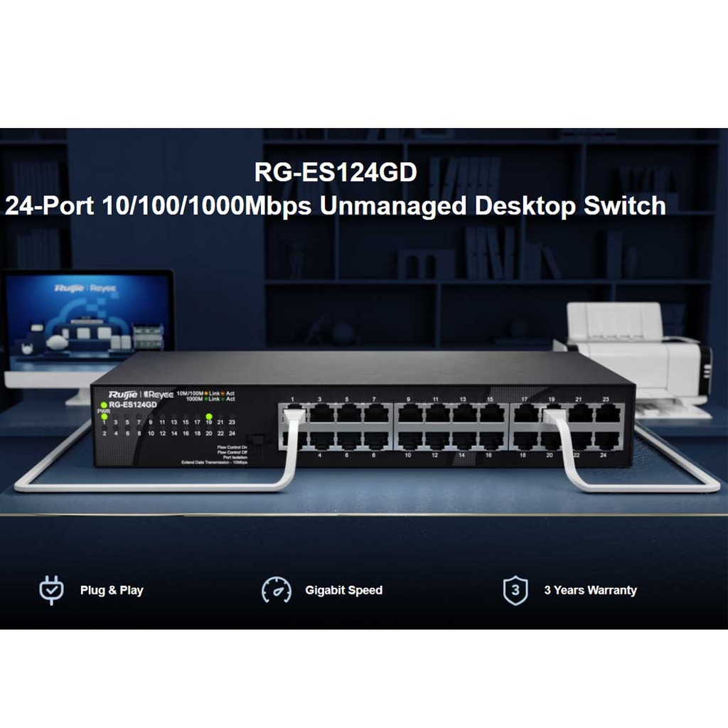 Ruijie RG-ES124GD 24 Port Gigabit Switch