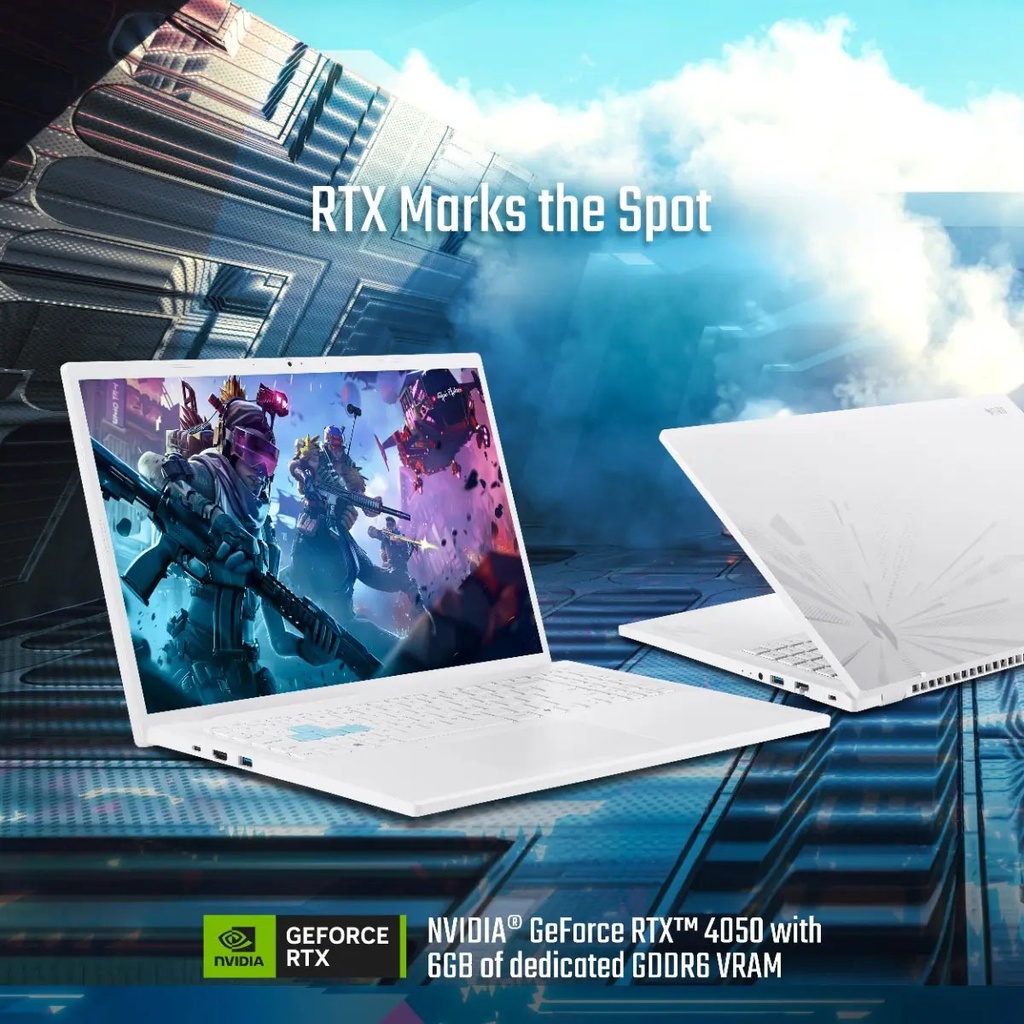 Acer Nitro Lite Gaming Laptop | Intel Core i7-13620H Processor | NVIDIA Geforce RTX 4050 with 6 GB GDDR6 Graphics | 16GB DDR5 RAM | 512GB SSD | NL16-71G-71J5