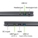 Acer Aspire 14 (A14-51M-50H0) Laptop | Intel Core 5 120U Processor | 8GB LDDR5 RAM | 512GB PCle NVMe SSD | Intel Graphics | 14" WUXGA IPS Display | 2-Years Warranty