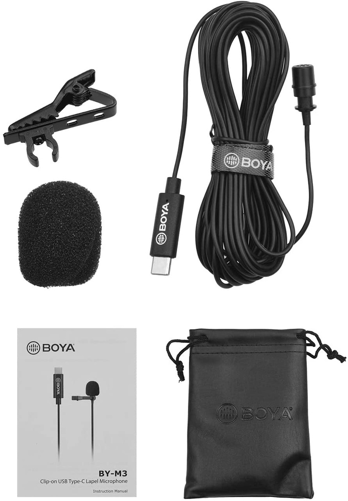 BOYA BY-M3 Digital Lavalier Microphone