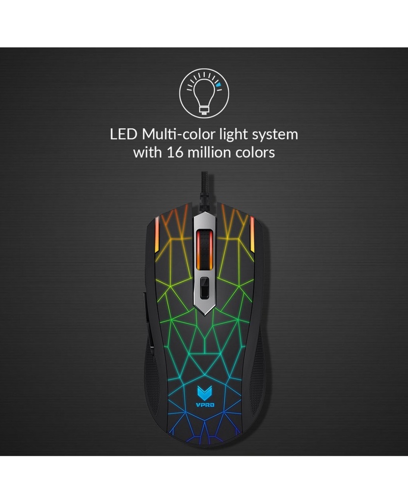 Rapoo V26s Optical Gaming Mouse Bright Red