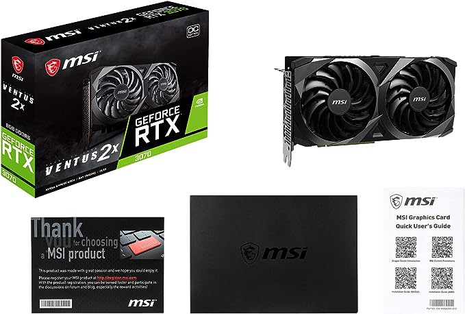 MSI RTX3070 Ventus 2X OC AGP Card