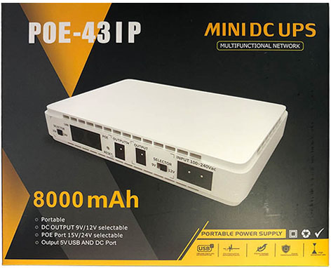 POE-43IP mini DC UPS