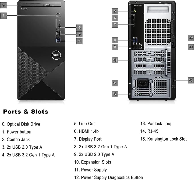 Dell Vostro 3910 i5 12th gen Desktop Set