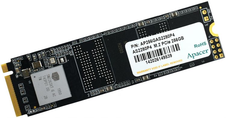 Apacer 256GB M.2 PCIe Gen 3x4 SSD AS2280P9