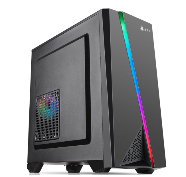 Golden Field 3320B ATX PC Case with RGB Strip, 120mm Fan &amp; USB 3.0