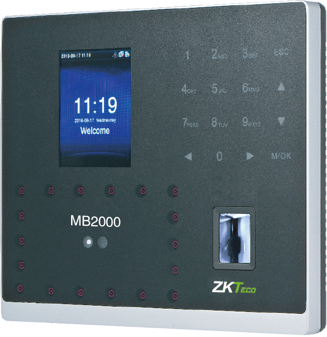 ZKTECO MB2000 Multi-Biometric Identification Time / Attendance &amp; Access Control Terminal