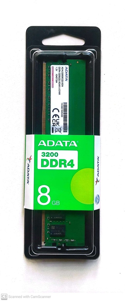 ADATA 8GB Desktop RAM 3200MHz DDR4