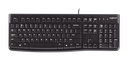 Logitech K120 Wired Keyboard for Windows, Plug and Play, Full-Size, Spill-Resistant, Curved Space Bar, Compatible with PC, Laptop - Black