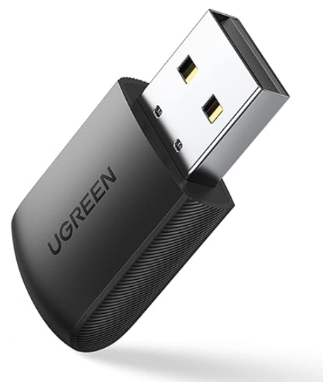 UGREEN AC650 USB WiFi Adapter for Desktop PC 5G 2.4G Dual Band WiFi Dongle Mini Wireless USB Computer Network Adapter (20204)