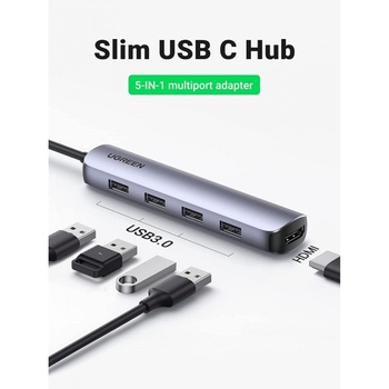 Ugreen USB-C Multifunction Docking Station 5 in 1 (10919)