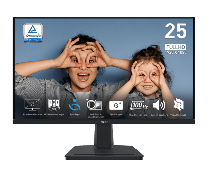 MSI Pro MP251 Computer Monitor | 24.5&quot; | 100Hz | 1920 x 1080 (FHD)