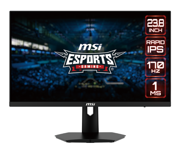 MSI G244F 24 Inch FHD Gaming Monitor - 1920 x 1080 IPS Panel, 170 Hz / 1ms