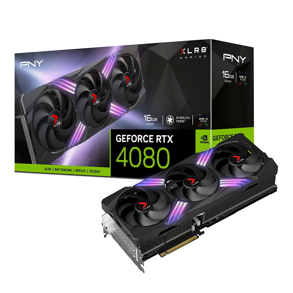 PNY GeForce RTX™ 4080 16GB XLR8 Gaming VERTO™ EPIC-X RGB™ Triple Fan DLSS 3