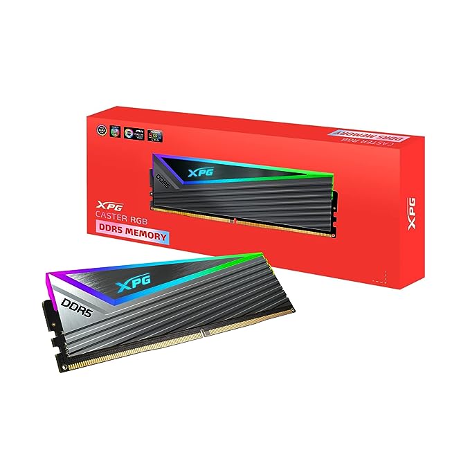 ADATA XPG 16GB Caster RGB DDR5 6000 MHz U-DIMM Desktop Memory RAM