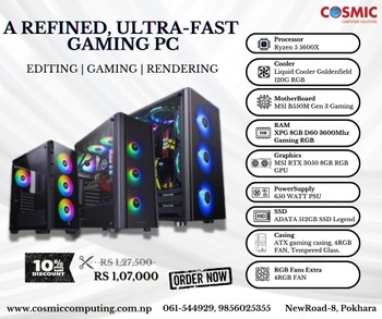 Refined Ultra Gaming PC Ryzen 7 5600X / 8GB RAM / 512GB SSD / 3𝟎𝟓𝟎 𝟖GB