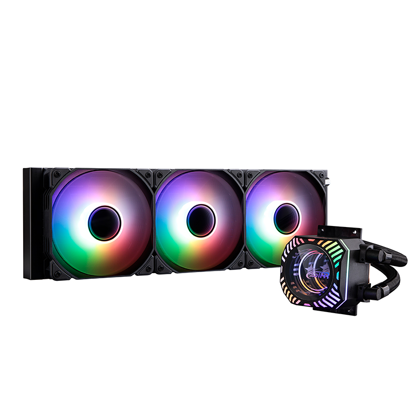 GoldenField Dragon Scale 360 III LCD RGB Lighting Liquid Display Cooling Fan