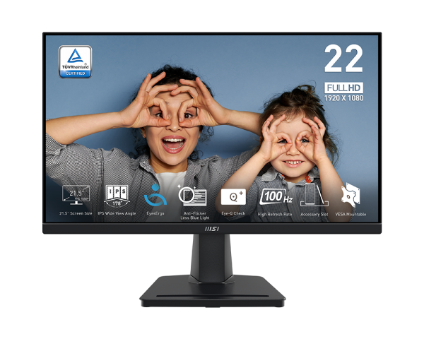 MSI Pro MP225V Monitor, 22&quot; Business Monitor