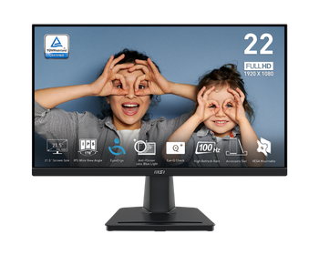MSI Pro MP225V Monitor, 22" Business Monitor