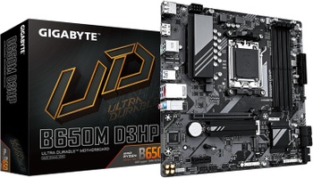 GIGABYTE B650M D3HP AM5 LGA 1718 DDR5 Micro ATX Motherboard 2X PCIe 4.0 M.2 USB 3.2 Gen2 Type-C 2.5GbE LAN