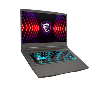 MSI Thin 15 B12VE -2609XNP | Intel Core i5-12450H Processor | GeForce RTX 4050 / 6GB GDDR6 / 512GB SSD / DDR4 8GB | 15.6" FHD , Anti-Glare , IPS-level , 144hz | Cosmos_Gray Gaming Laptop