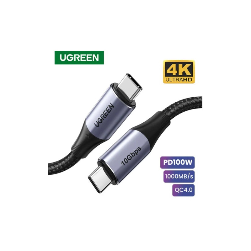 UGREEN USB 3.2 Gen 2 10Gbps/240W Braided 1m Cable | 80150