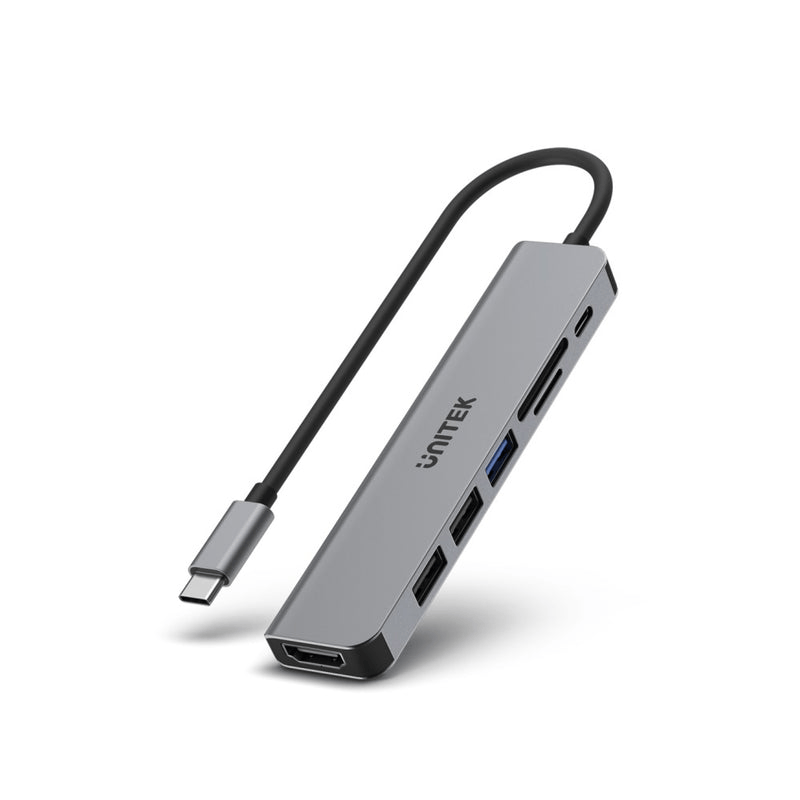 UNITEK 4K UHUB S7 7IN1 USB-C 5GBPS HUB H1118A