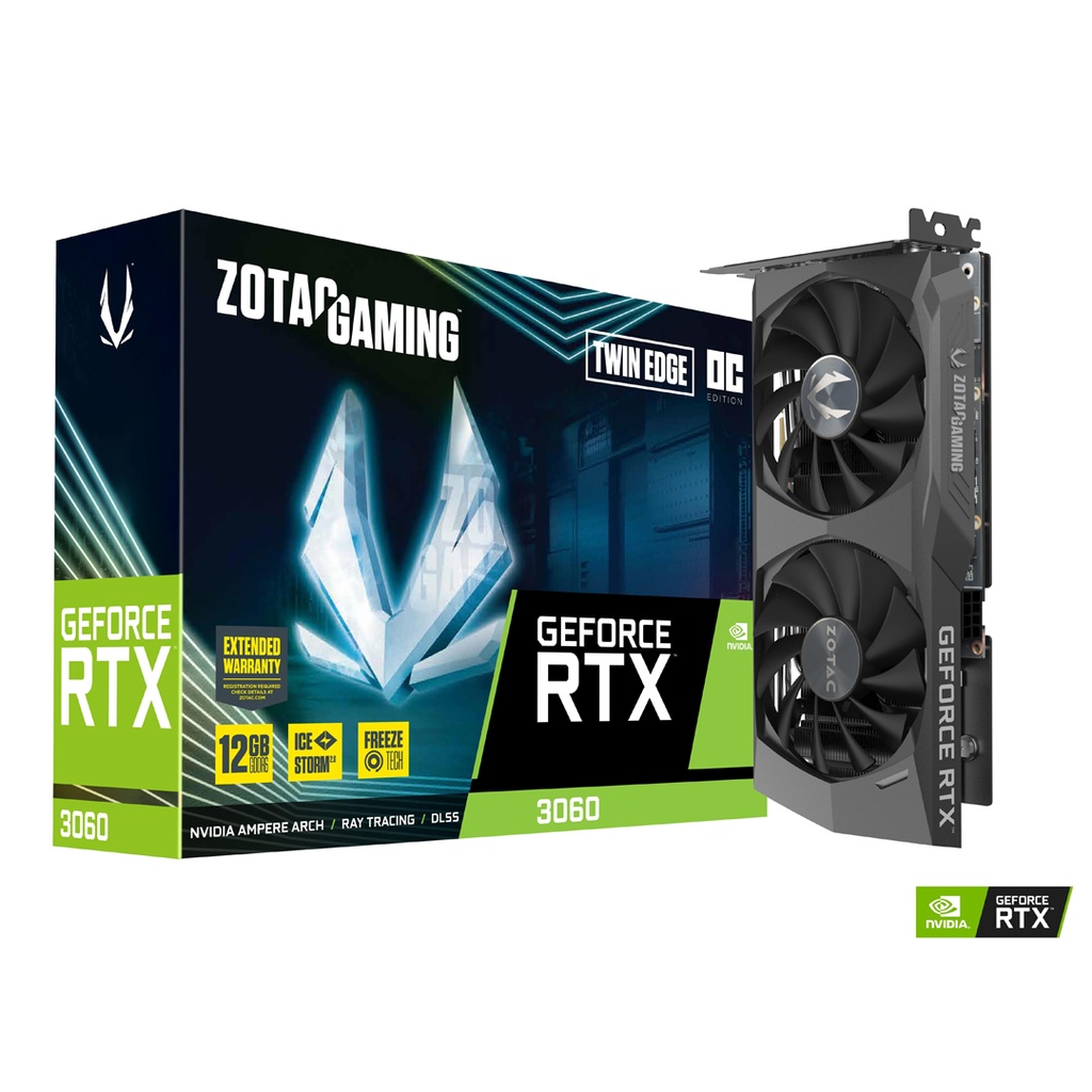 ZOTAC GAMING GeForce RTX 3060 Twin Edge 12GB GDDR6 192BIT Graphics Card