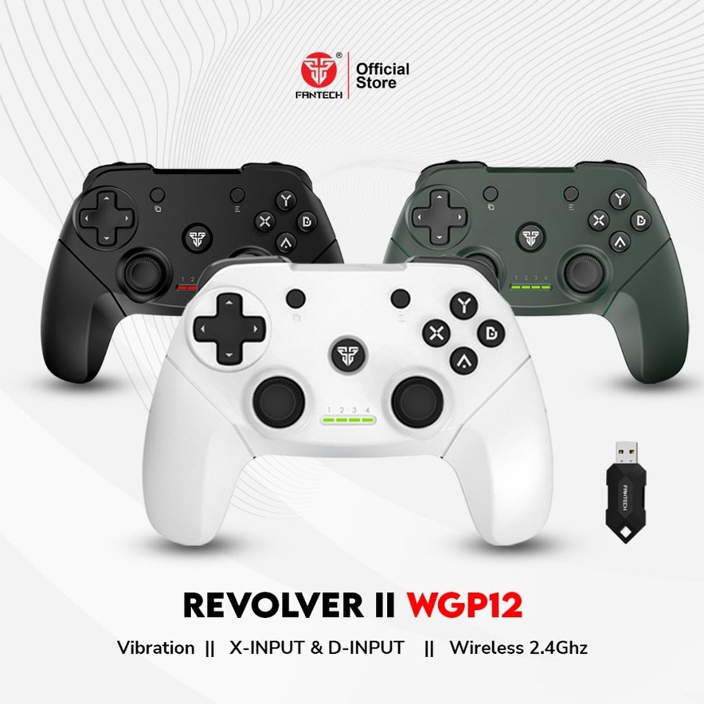 WGP12 REVOLVER WIRELESS 2.4GHZ GAMING CONTROLLER | JOYSTICK