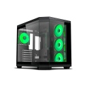 Ant Esports Crystal X11 Gaming Cabinet - Black