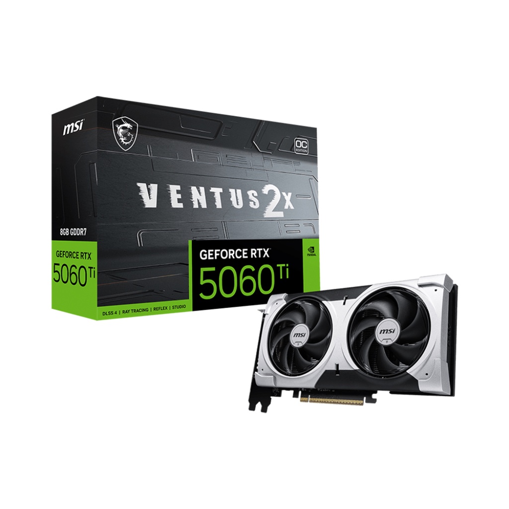 MSI GeForce RTX 5060Ti 8GB(GDDR7) Ventus 2X Plus Graphic Card at best price in Nepal