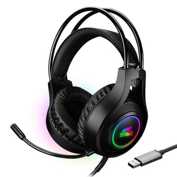 Ant Esports H570 USB 7.1 Surround Sound Wired Headset-Black