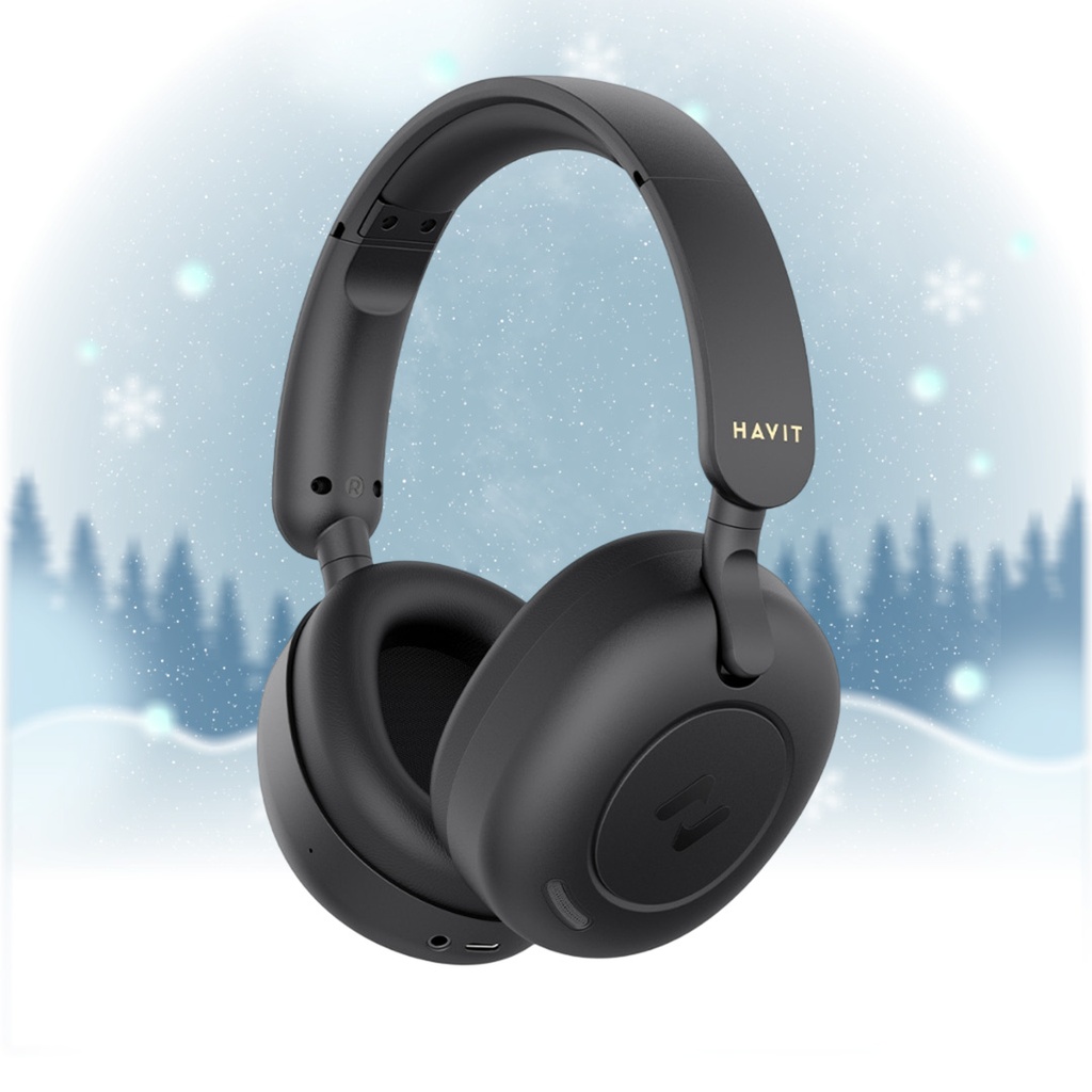 Havit H655BT Hybrid Active Noise Cancelling Wireless Bluetooth Headphone