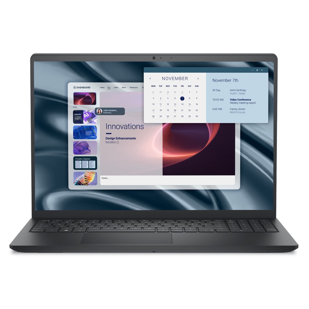 Dell Pro 15 PV15255 Laptop | AMD Ryzen™ 5 7520U Processor | 8GB LPDDR5 RAM | 512GB SSD | AMD Radeon™ 610M Graphics | 15.6" FHD Display