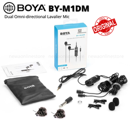 BOYA BY-M1DM Dual Omni-directional Lavalier Mic