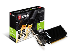MSI Gaming GeForce GT 710 2GB GDRR3 PCI-E 2.0 Graphics Card (GT 710 2GD3H LP)