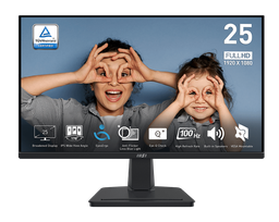 MSI PRO MP251 | 24"  FHD (1920x1080) | IPS Panel EyesErgo Business &amp; Productivity Monitor | 100Hz | 1ms (MPRT) 4ms (GTG) | VESA Mount | Built-in Speaker