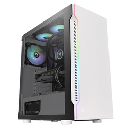 Thermaltake H200 Tempered Glass Snow Edition RGB Light Strip ATX Mid Tower Case