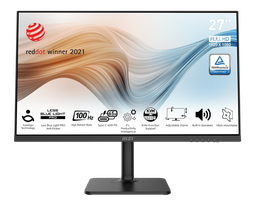 MSI Modern MD272XP | 27" FHD (1920x1080) IPS Business &amp; Productivity Monitor | 100Hz | 1ms | 108% sRGB