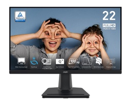 MSI PRO MP225V | 22" FHD (1920x1080) | VA Panel EyesEgro Business &amp; Productivity Monitor | 100Hz | 1ms (MPRT) | 100% sRGB | Ergonomic Design