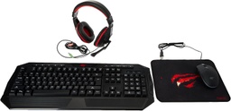 HAVIT KB501CM 4 in 1 Gaming Combo Mouse, Keyboard , Headphone and Mousepadmouse